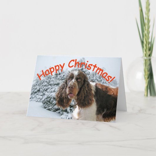 Happy Springer Xmas! Feestdagen Kaart (Voorkant)