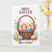 Happy Springtime Basket Card Kaart (Gele Bloem)
