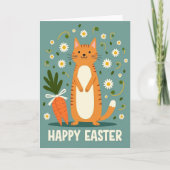 Happy Springtime Feline Card Kaart (Voorkant)