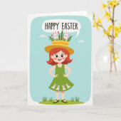 Happy Springtime Wishes Card Kaart (Gele Bloem)