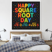 Happy Square Root Day Canvas Afdruk (Insitu (Slaapkamer))