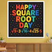 Happy Square Root Day Canvas Afdruk (Insitu (Woonkamer))