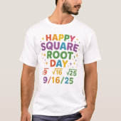 Happy Square Root Day Number Happy Square Root Day T-shirt (Voorkant)