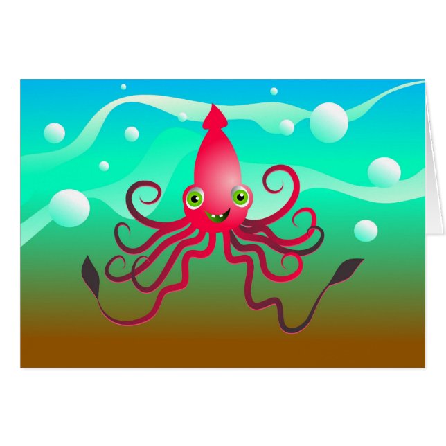 Happy Squid (Voorkant Horizontaal)