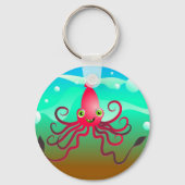 Happy Squid Sleutelhanger (Voorkant)