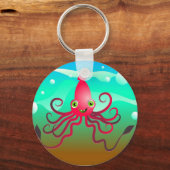 Happy Squid Sleutelhanger (Voorkant)