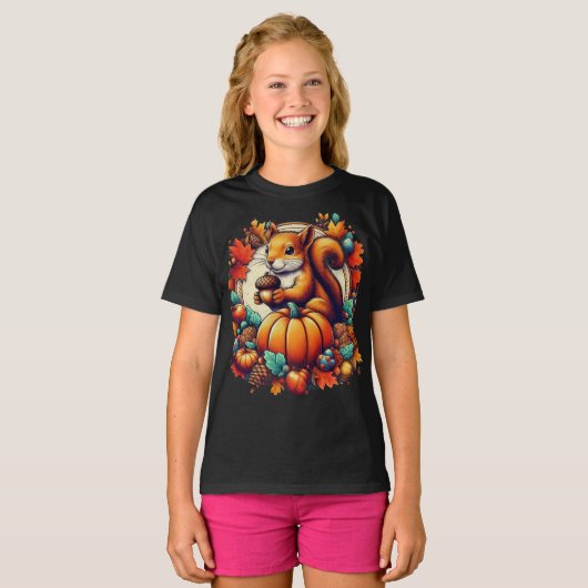 Happy Squirrel T-shirt (Voorkant volledig)
