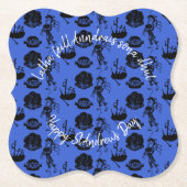 Happy St Andrew Day Haggis Bagpipe Nessie Bracket Kartonnen Onderzetters (Voorkant)