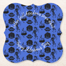 Happy St Andrew Day Haggis Bagpipe Nessie Bracket