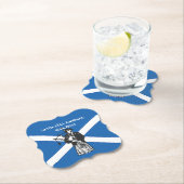 Happy St Andrews Day Flag Bagpiper Kartonnen Onderzetters (Insitu)