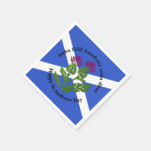 Happy St Andrews Day Flag Thistle Small Servet (Hoek)