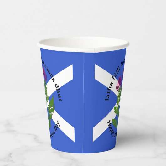 Happy St Andrews Day vlag distel groot Papieren Bekers (Rechts)