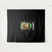 Happy St Capy-day St Patrick's Day voor Capybara L Wandkleed (Voorkant (horizontaal))