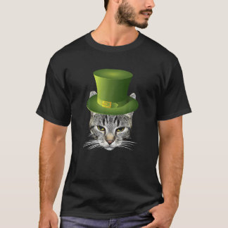 Happy St Catrick's Day St Patrick's Day Funny Cat T-shirt