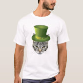 Happy St Catrick's Day St Patrick's Day Funny Cat T-shirt (Voorkant)