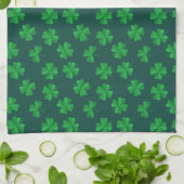 HAPPY ST. DAG Shamrock Pattern Kitchen T Theedoek (Gevouwen)