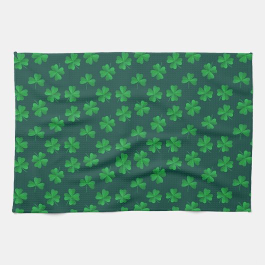 HAPPY ST. DAG Shamrock Pattern Kitchen T Theedoek (Horizontaal)