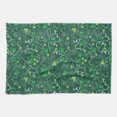 HAPPY ST. DAG Shamrock Pattern Kitchen T Theedoek (Horizontaal)