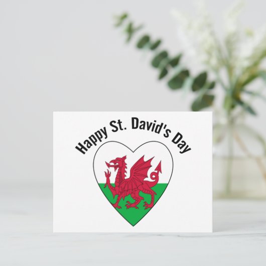 Happy St. David's Day Briefkaart (Staand voorkant)