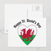 Happy St. David's Day Briefkaart (Voorkant / Achterkant)