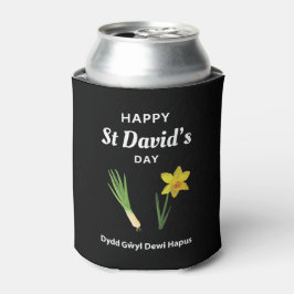Happy St David's Day Dydd Garreyl Dewi Hapus 4 Blikjeskoeler