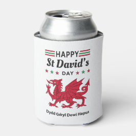 Happy St David's Day Dydd Garreyl Dewi Hapus 5 Blikjeskoeler