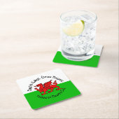 Happy St Davids Day in Celtic Style Kartonnen Onderzetters (Insitu)