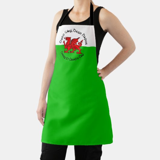 Happy St Davids Day in Celtic Style Schort (Insitu)