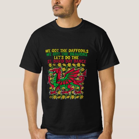 Happy St. David's Day T-shirt Design (Voorkant)