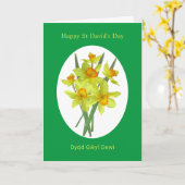 Happy St David's Day Welsh Daffodils Kaart (Gele Bloem)