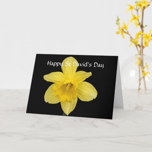  Happy St David's Day Yellow Daffodil Kaart (Gele Bloem)