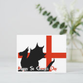 Happy St George's Day - Briefkaart (Staand voorkant)