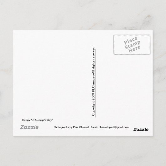 Happy St. George's Day Briefkaart (Achterkant)