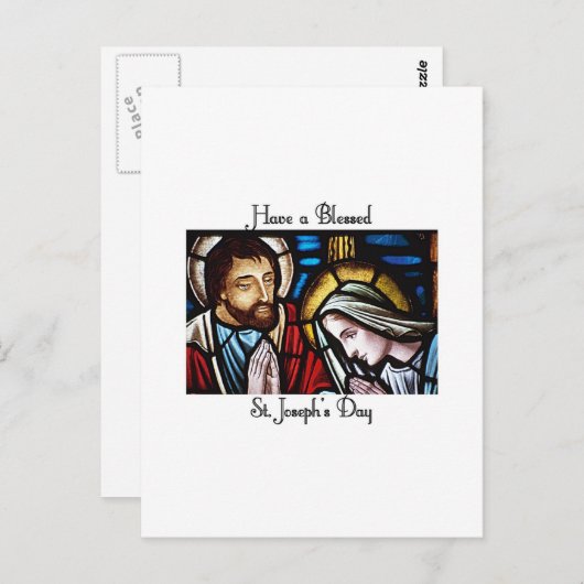 Happy St. Joseph's Day Briefkaart (Voorkant / Achterkant)