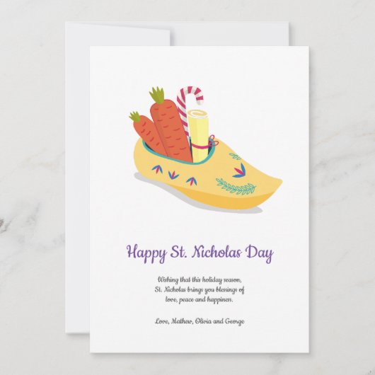 Happy St. Nicholas Day Greeting Feestdagenkaart (Voorkant)