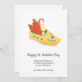 Happy St. Nicholas Day Greeting Feestdagenkaart (Voorkant / Achterkant)