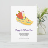 Happy St. Nicholas Day Greeting Feestdagenkaart (Staand voorkant)