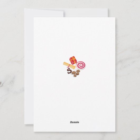 Happy St. Nicholas Day Greeting Feestdagenkaart (Achterkant)