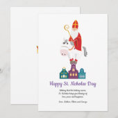 Happy St. Nicholas Day Greeting Feestdagenkaart (Voorkant / Achterkant)