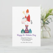 Happy St. Nicholas Day Greeting Feestdagenkaart (Staand voorkant)