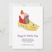 Happy St Nicholas Klaas Klaus Groet Feestdagenkaart (Voorkant)