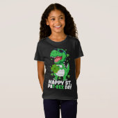 Happy St Pa-Rex Day Dinosaur St Patricks Day Boys T-shirt (Voorkant volledig)