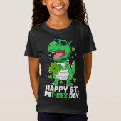 Happy St Pa-Rex Day Dinosaur St Patricks Day Boys T-shirt (Voorkant)