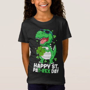 Happy St Pa-Rex Day Dinosaur St Patricks Day Boys T-shirt