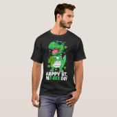 Happy St Pa-Rex Day Dinosaur St Patricks Day Boys T-shirt (Voorkant volledig)