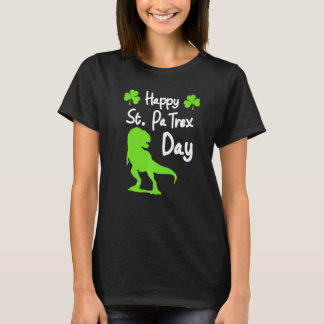 Happy St Pa Trex Day Cute Trex Dino St Patrick's T-shirt