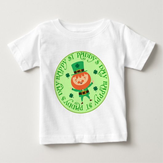 Happy St Paddys Day Leprechaun Baby T-shirt (Voorkant)