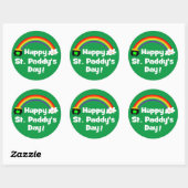 Happy St. Paddy's Day Rainbow Ronde Sticker (Vel)