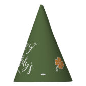 Happy St. Paddy's Oranje Shamrock ID336 Feesthoedjes (Rechts)