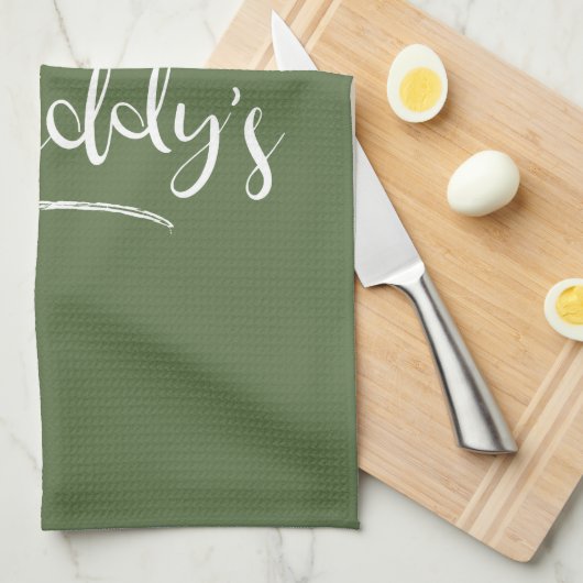 Happy St. Paddy's Oranje Shamrock ID336 Theedoek (Quarter Fold)